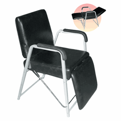 black backwash shampoo chair bed bowl salon