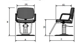 Jeffco Mezzo Styling Chair - 7009