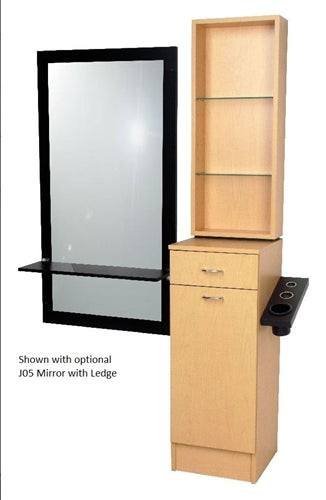 Jeffco J08 Java Styling Vanity w/ Retail Display