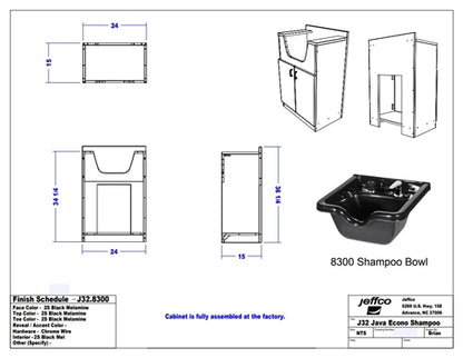 Jeffco J32 Java Econo Shampoo