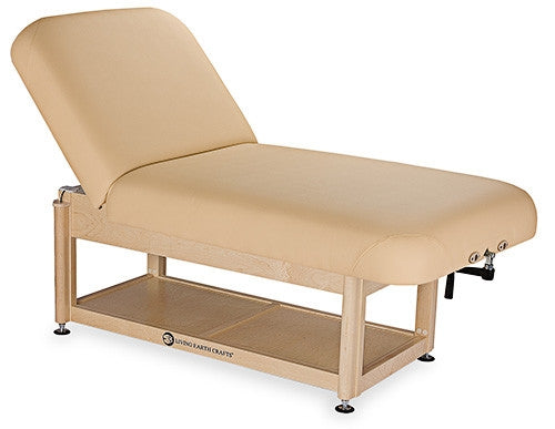 Living Earth Crafts Napa Facial Spa Treatment Table Shelf Base w/ PowerAssistâ„¢