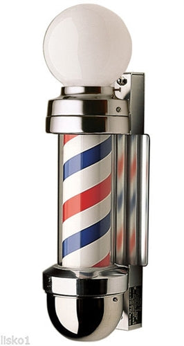 William Marvy Barber Wall Mount Pole - Two Light No 410