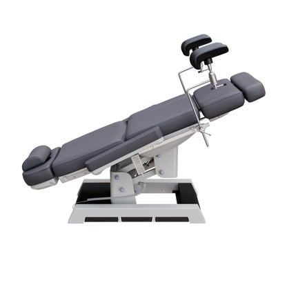Fully electric Spa Numa MILANO OB-GYN chair with stirrups – 4 motor medical-grade treatment chair with adjustable height, tilt, backrest, and footrest, built-in foot pedals, and easy-to-clean vinyl for outpatient procedures.