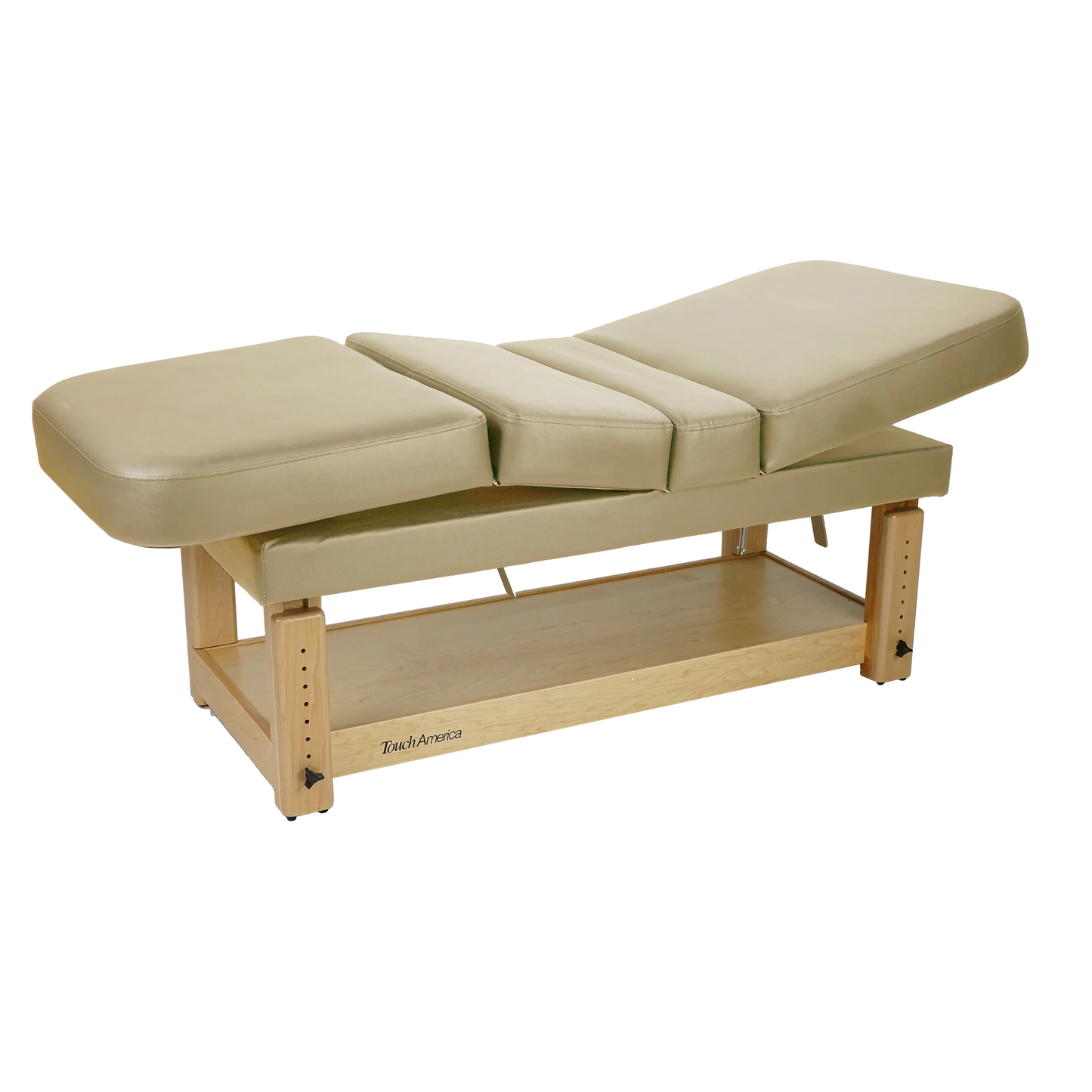 High-quality stationary massage table TouchAmerica Multi-Pro with sturdy wood base