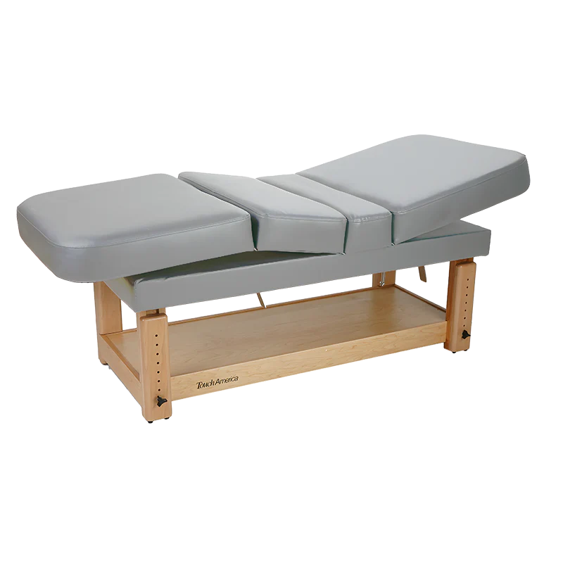 Durable TouchAmerica Multi-Pro stationary spa table with adjustable height and comfort padding