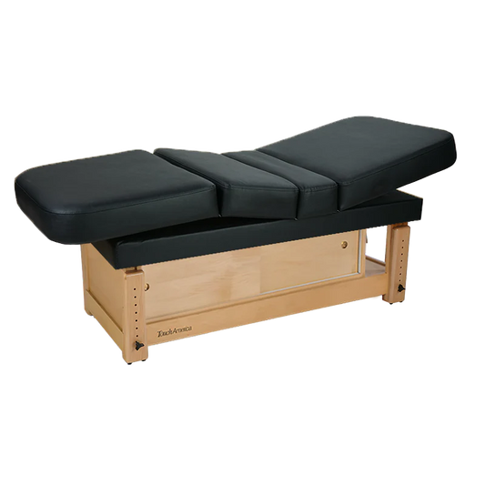Durable TouchAmerica Multi-Pro stationary spa table with adjustable height and comfort padding