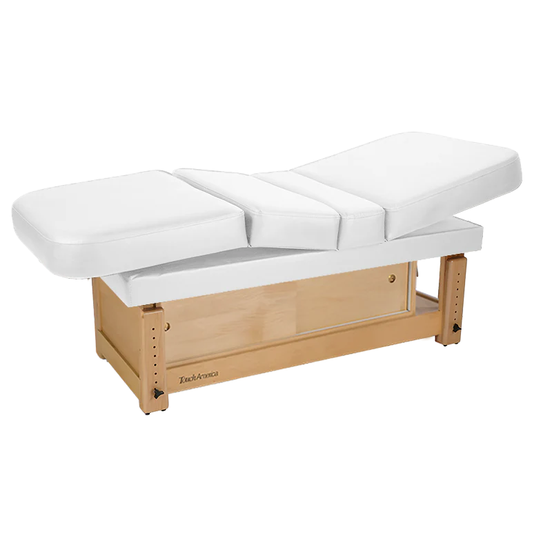 High-quality stationary massage table TouchAmerica Multi-Pro with sturdy wood base