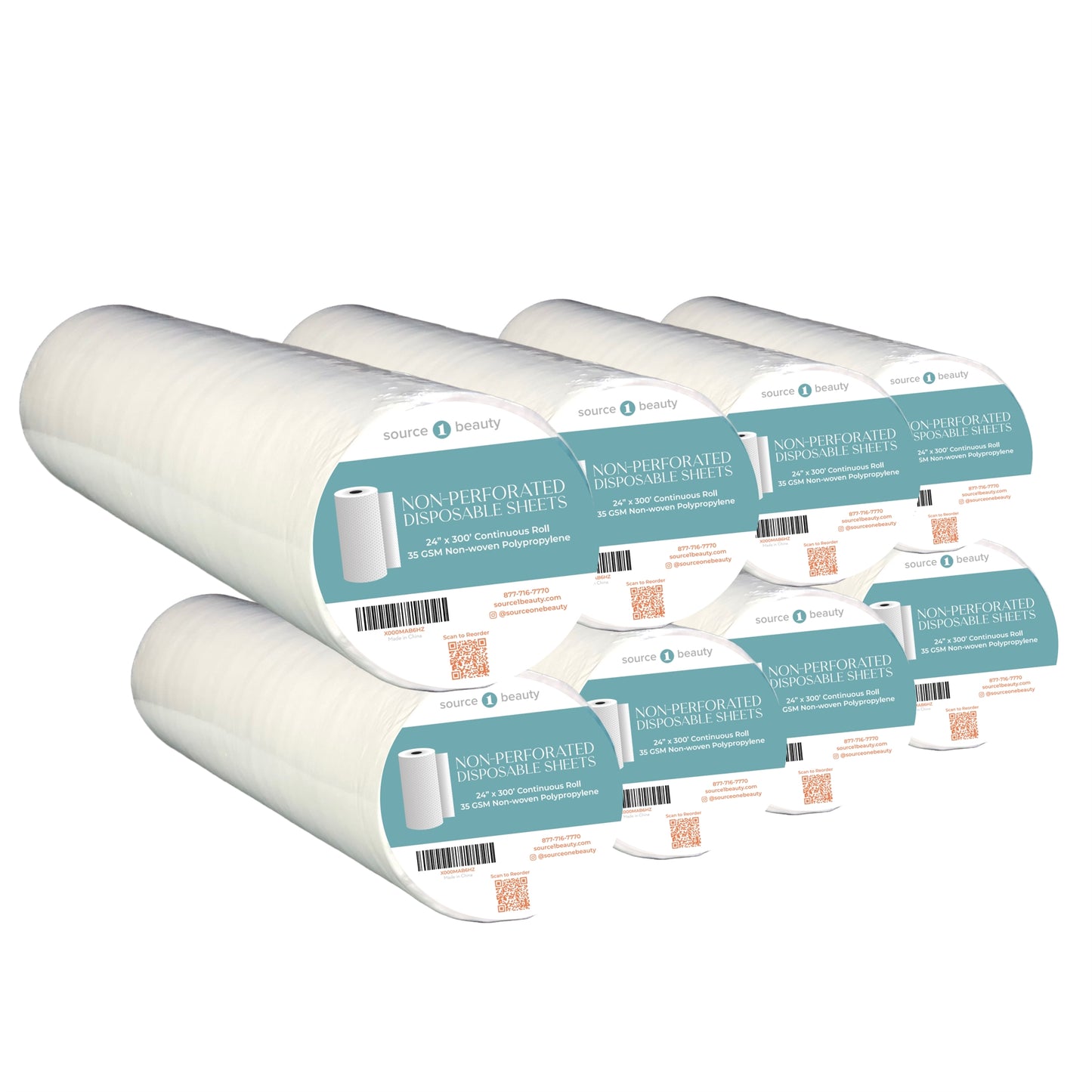 disposable bed cover roll non perforated non woven 4 pack spa massage table