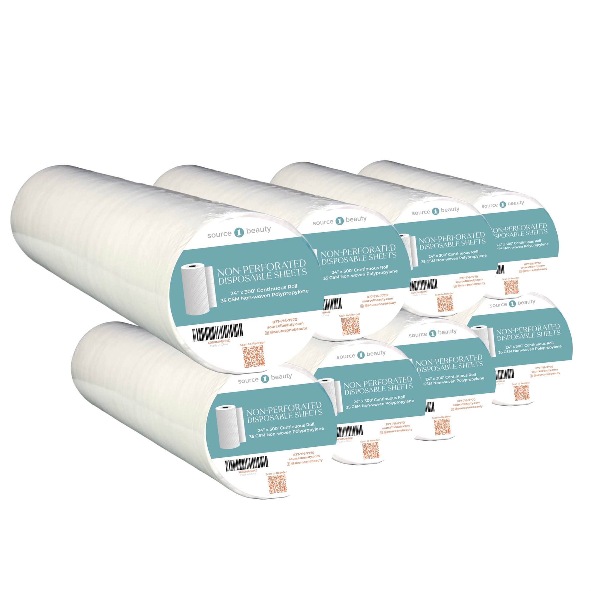 disposable bed cover roll non perforated non woven 4 pack spa massage table