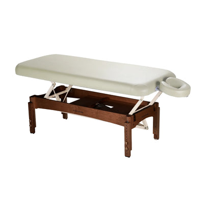 Durable flat top massage table TouchAmerica Olympus model for luxury spa interiors