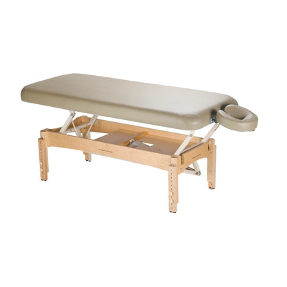 Ergonomic TouchAmerica Olympus Flat Top treatment table for salon and spa services
