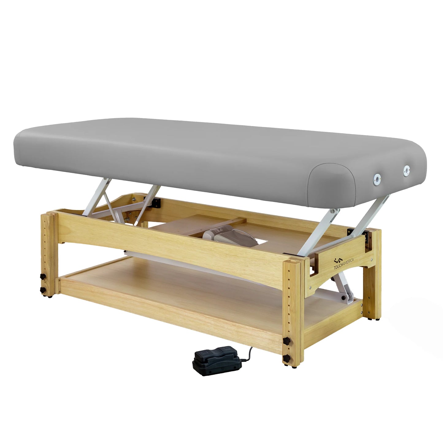 Ergonomic TouchAmerica Olympus Flat Top treatment table for salon and spa services