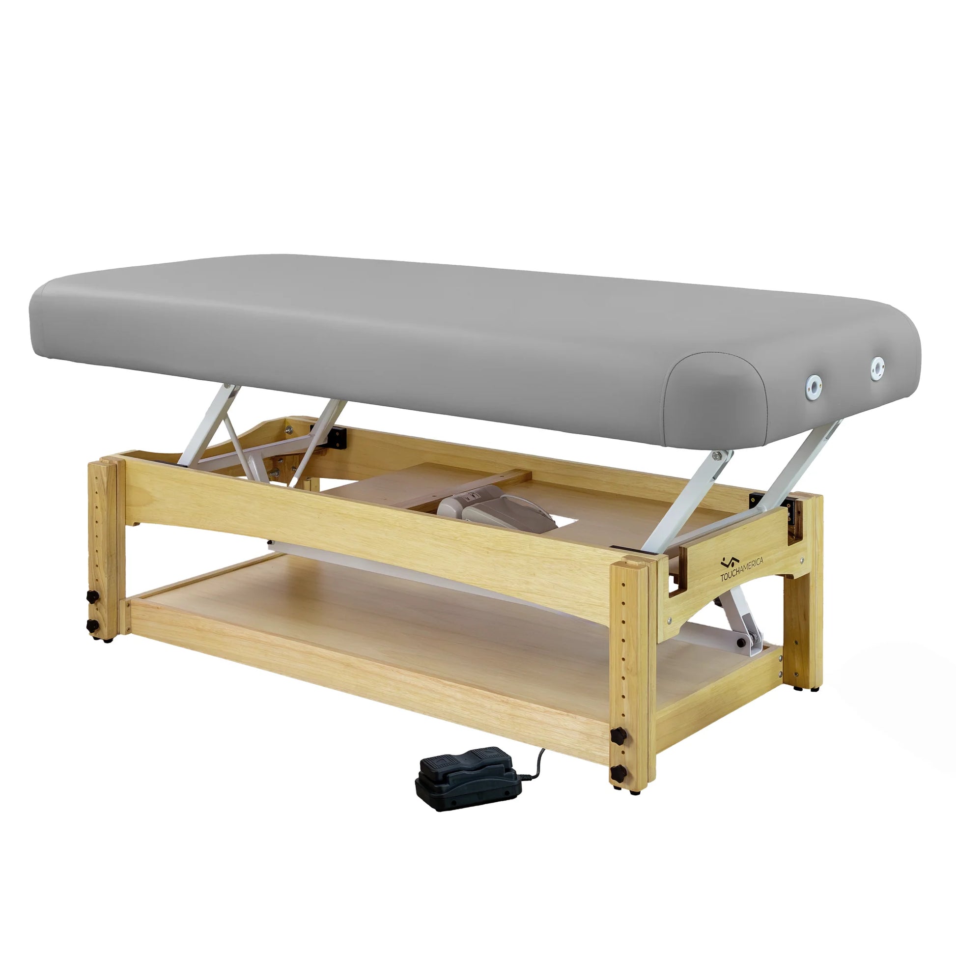Ergonomic TouchAmerica Olympus Flat Top treatment table for salon and spa services