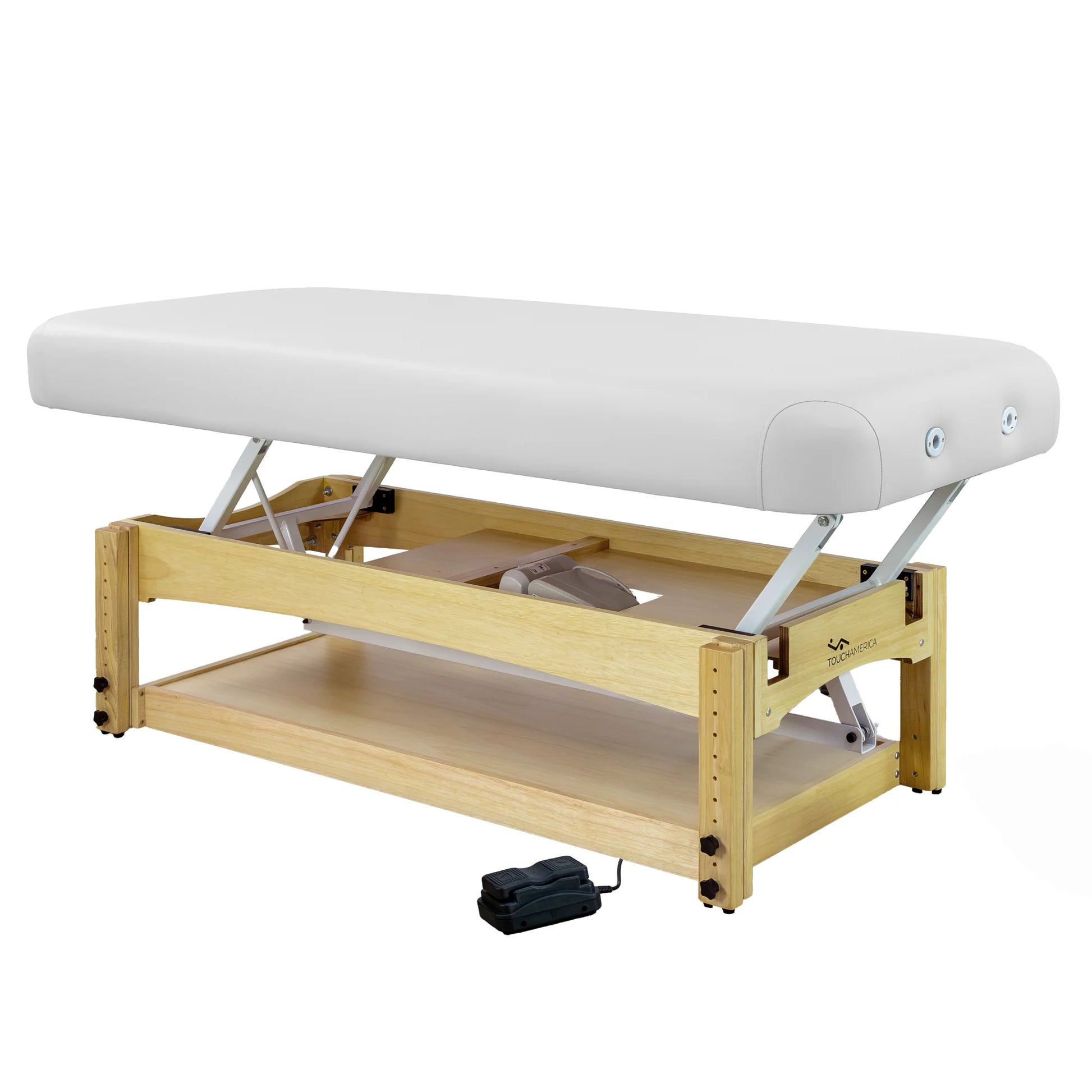 Durable flat top massage table TouchAmerica Olympus model for luxury spa interiors