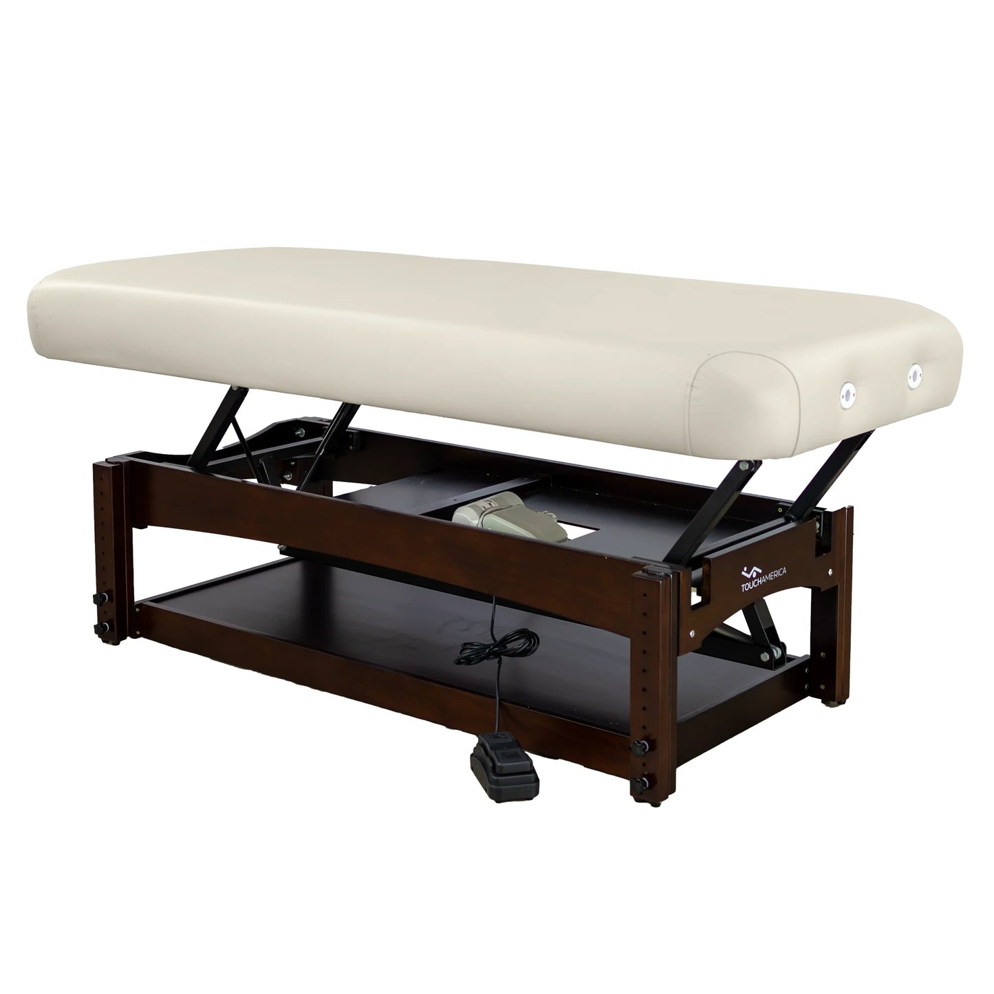 Olympus Flat Top spa treatment table by TouchAmerica for professional massage therapy