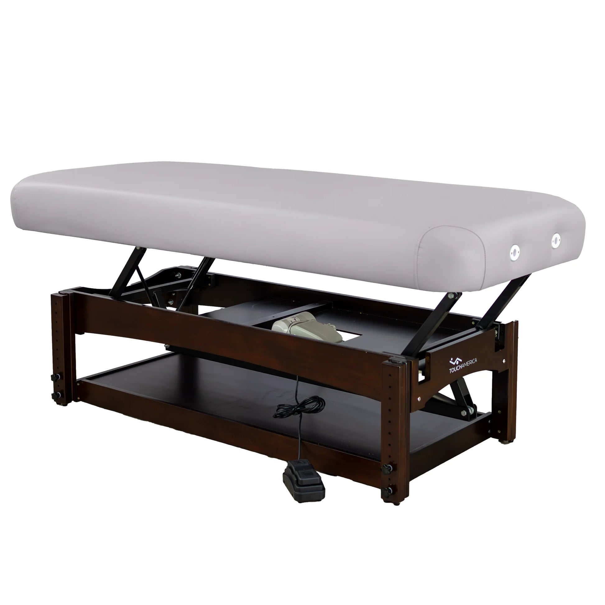 Ergonomic TouchAmerica Olympus Flat Top treatment table for salon and spa services