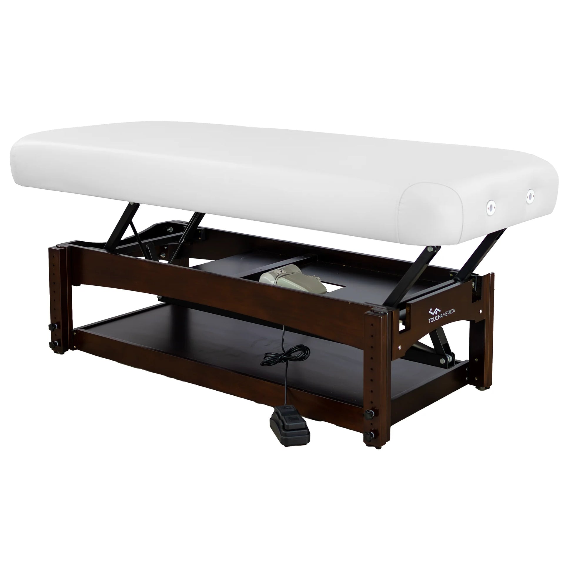 Olympus Flat Top spa treatment table by TouchAmerica for professional massage therapy