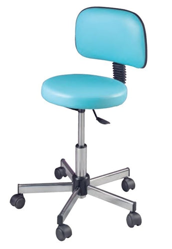 Pibbs 644 Round Seat Stool with Backrest