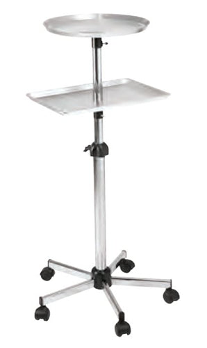 ART68 Round and Square Tray Stand-About on Wheels