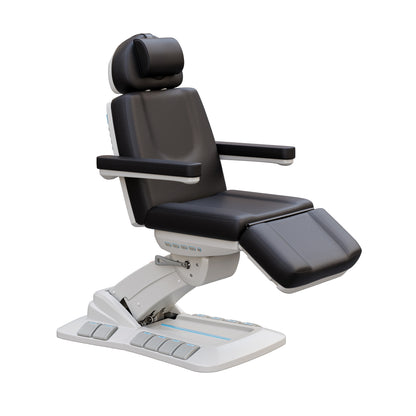 Spa Numa SERENITY DELUXE 4 Motor Electric Treatment Chair for Aesthetic and Medical Procedures – Adjustable Vegan Leather Chair with 240° Rotation, LED Controls, and Handicap Accessible Height