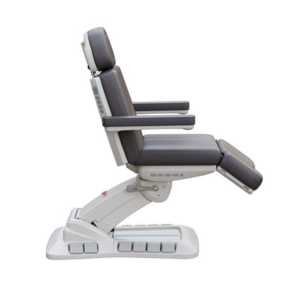 Spa Numa SERENITY DELUXE 4 Motor Electric Treatment Chair with Adjustable Height, Backrest, Leg Rest, and Tilt – Vegan Leather Medical Spa Chair with LED Controls and 240° Rotation