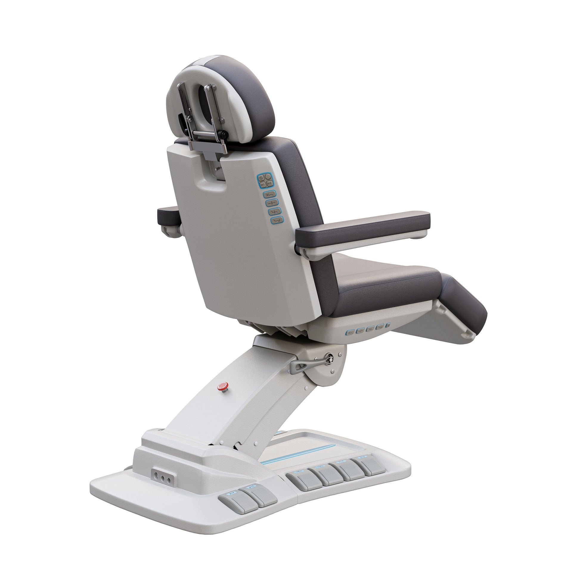 Spa Numa SERENITY DELUXE 4 Motor Electric Treatment Chair with Adjustable Height, Backrest, Leg Rest, and Tilt – Vegan Leather Medical Spa Chair with LED Controls and 240° Rotation