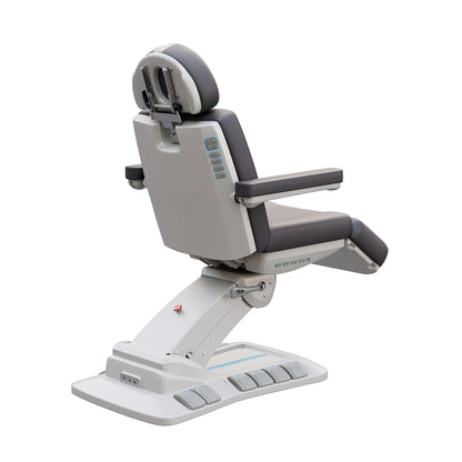 Spa Numa SERENITY DELUXE 4 Motor Electric Treatment Chair with Adjustable Height, Backrest, Leg Rest, and Tilt – Vegan Leather Medical Spa Chair with LED Controls and 240° Rotation