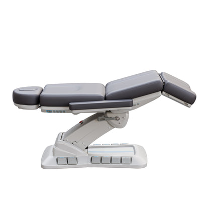 Spa Numa SERENITY DELUXE 4 Motor Electric Treatment Chair with Adjustable Height, Backrest, Leg Rest, and Tilt – Vegan Leather Medical Spa Chair with LED Controls and 240° Rotation