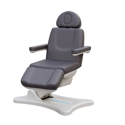 Spa Numa SERENITY 4 motor electric treatment chair with adjustable height, backrest, leg rest, and tilt for aesthetic and medical procedures, vegan leather upholstery, handicapped accessible