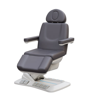 Spa Numa SERENITY DELUXE 4 Motor Electric Treatment Chair with Adjustable Height, Backrest, Leg Rest, and Tilt – Vegan Leather Medical Spa Chair with LED Controls and 240° Rotation