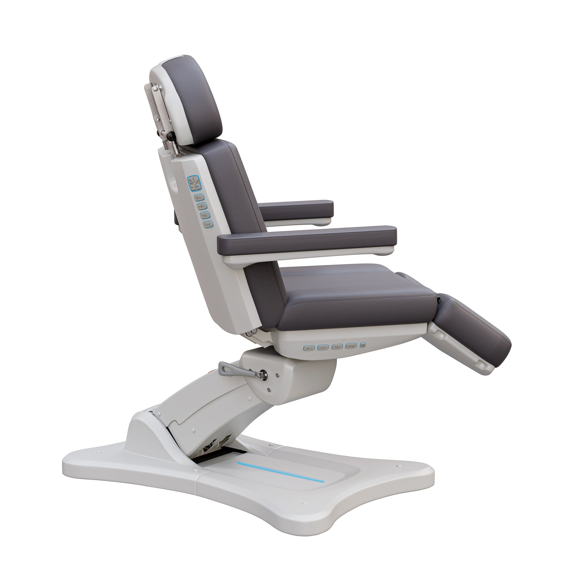 Spa Numa SERENITY 4 motor electric treatment chair with adjustable height, backrest, leg rest, and tilt for aesthetic and medical procedures, vegan leather upholstery, handicapped accessible