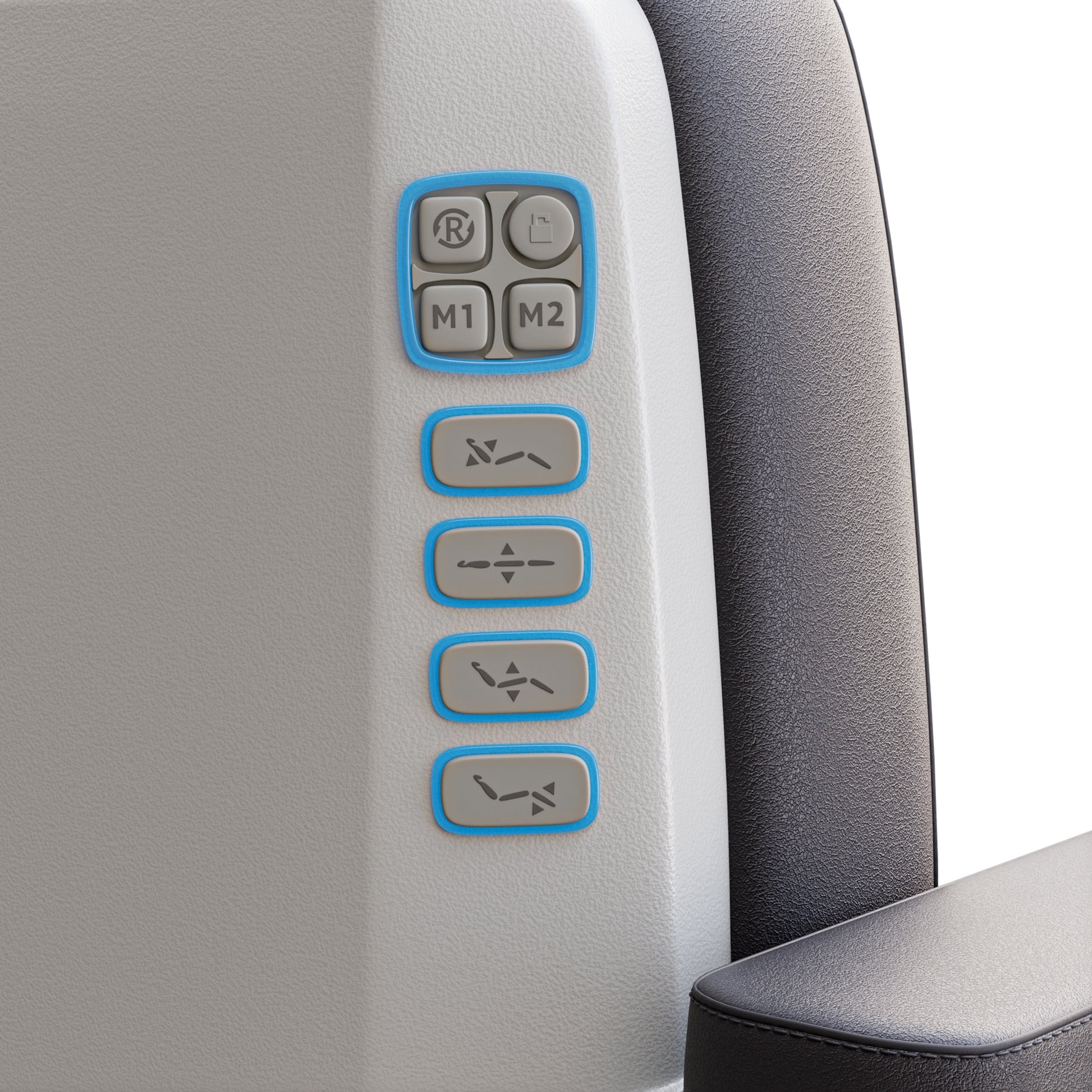 Spa Numa SERENITY DELUXE 4 Motor Electric Treatment Chair with Adjustable Height, Backrest, Leg Rest, and Tilt – Vegan Leather Medical Spa Chair with LED Controls and 240° Rotation
