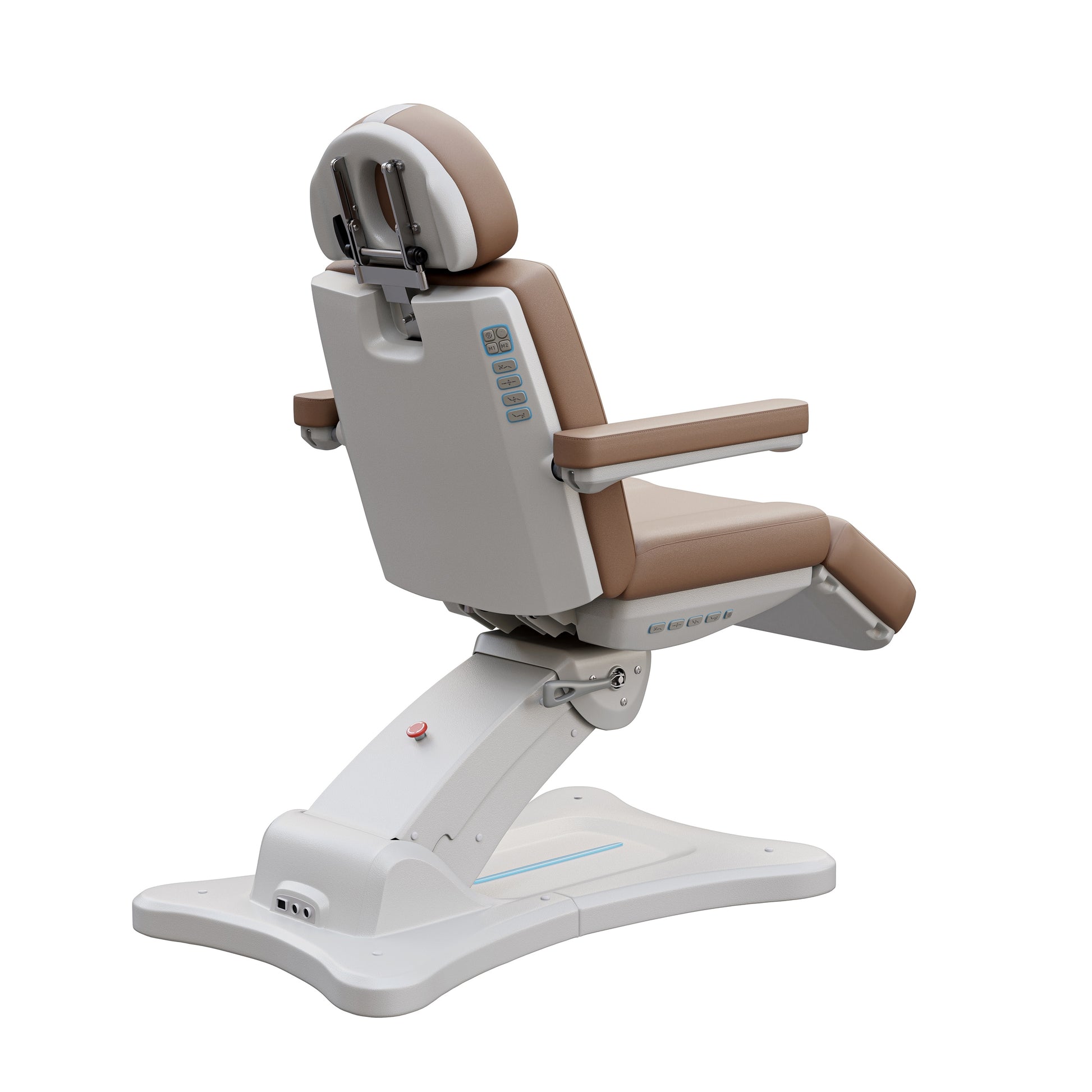 Spa Numa SERENITY 4 motor electric treatment chair with adjustable height, tilt, leg rest, LED controls, and 240-degree rotation for medical and esthetic procedures