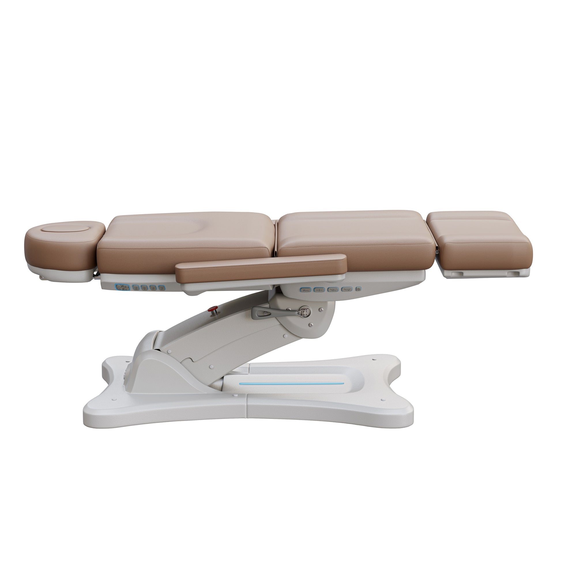 Spa Numa SERENITY 4 motor electric treatment chair with adjustable height, tilt, leg rest, LED controls, and 240-degree rotation for medical and esthetic procedures
