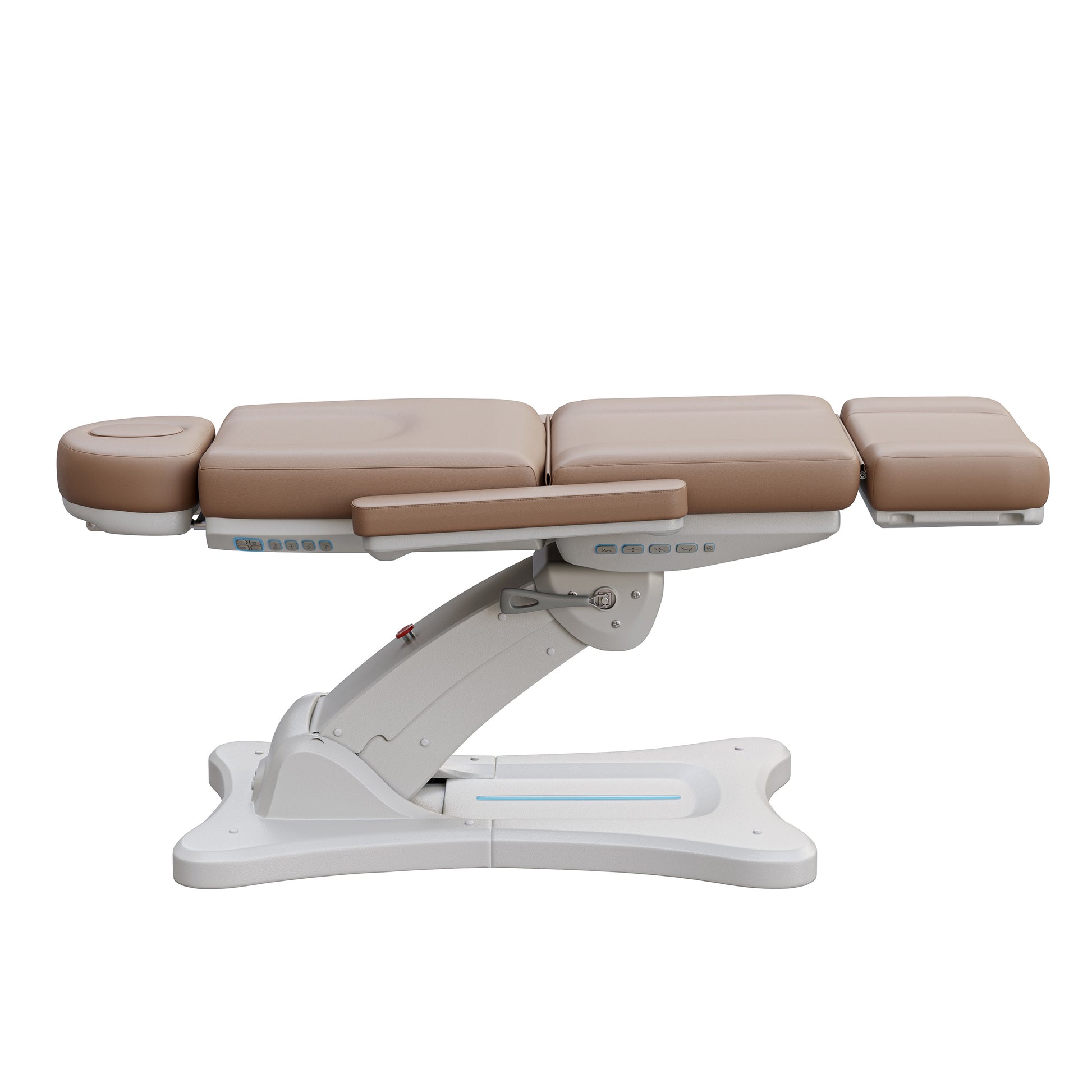 Spa Numa SERENITY 4 motor electric treatment chair with adjustable height, tilt, leg rest, LED controls, and 240-degree rotation for medical and esthetic procedures