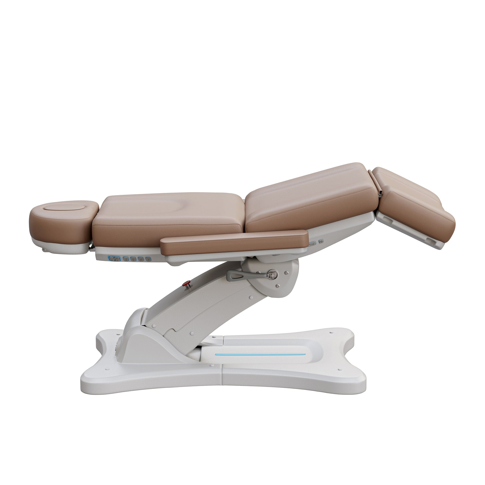 Spa Numa SERENITY 4 motor electric treatment chair with adjustable height, tilt, leg rest, LED controls, and 240-degree rotation for medical and esthetic procedures