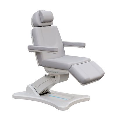 Spa Numa SERENITY 4 Motor Electric Treatment Chair with Adjustable Height, Tilt, and Leg Rest – Vegan Leather Medical Spa Chair with 240° Rotation and LED-Lit Controls