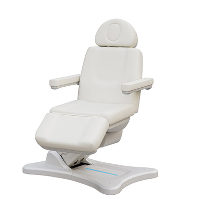 Spa Numa SERENITY 4 Motor Electric Treatment Chair for Aesthetic and Medical Procedures – Adjustable Vegan Leather Chair with 240° Rotation, LED Controls, and Handicap Accessible Design