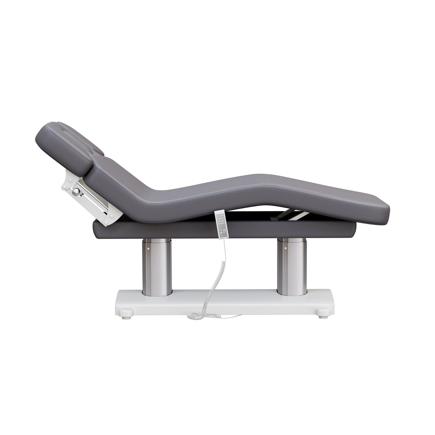 Spa Numa SOPHIE luxury 4 motor massage and facial table with extra-wide cushion, adjustable backrest and incline, removable head cushion with face hole, and massage armrests—perfect for premium spa and wellness treatments.