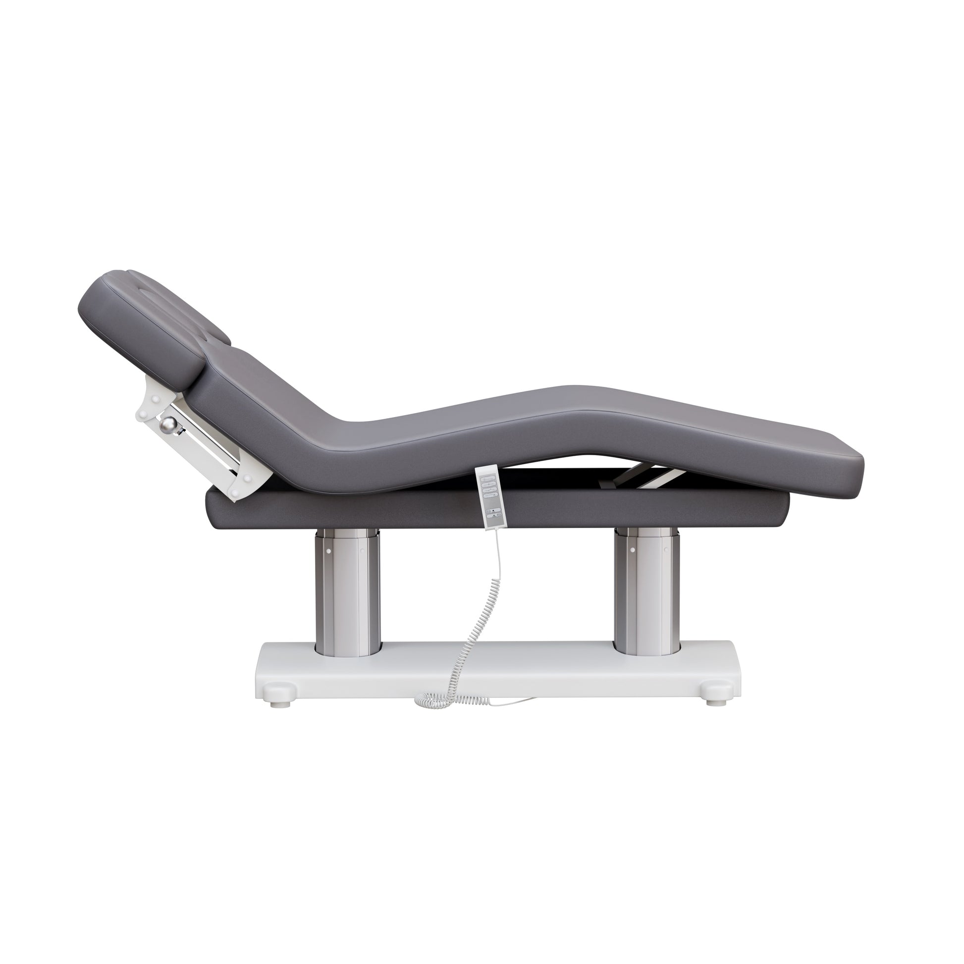 Spa Numa SOPHIE luxury 4 motor massage and facial table with extra-wide cushion, adjustable backrest and incline, removable head cushion with face hole, and massage armrests—perfect for premium spa and wellness treatments.