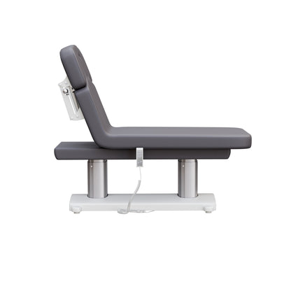 Spa Numa SOPHIE luxury 4 motor massage and facial table with extra-wide cushion, adjustable backrest and incline, removable head cushion with face hole, and massage armrests—perfect for premium spa and wellness treatments.