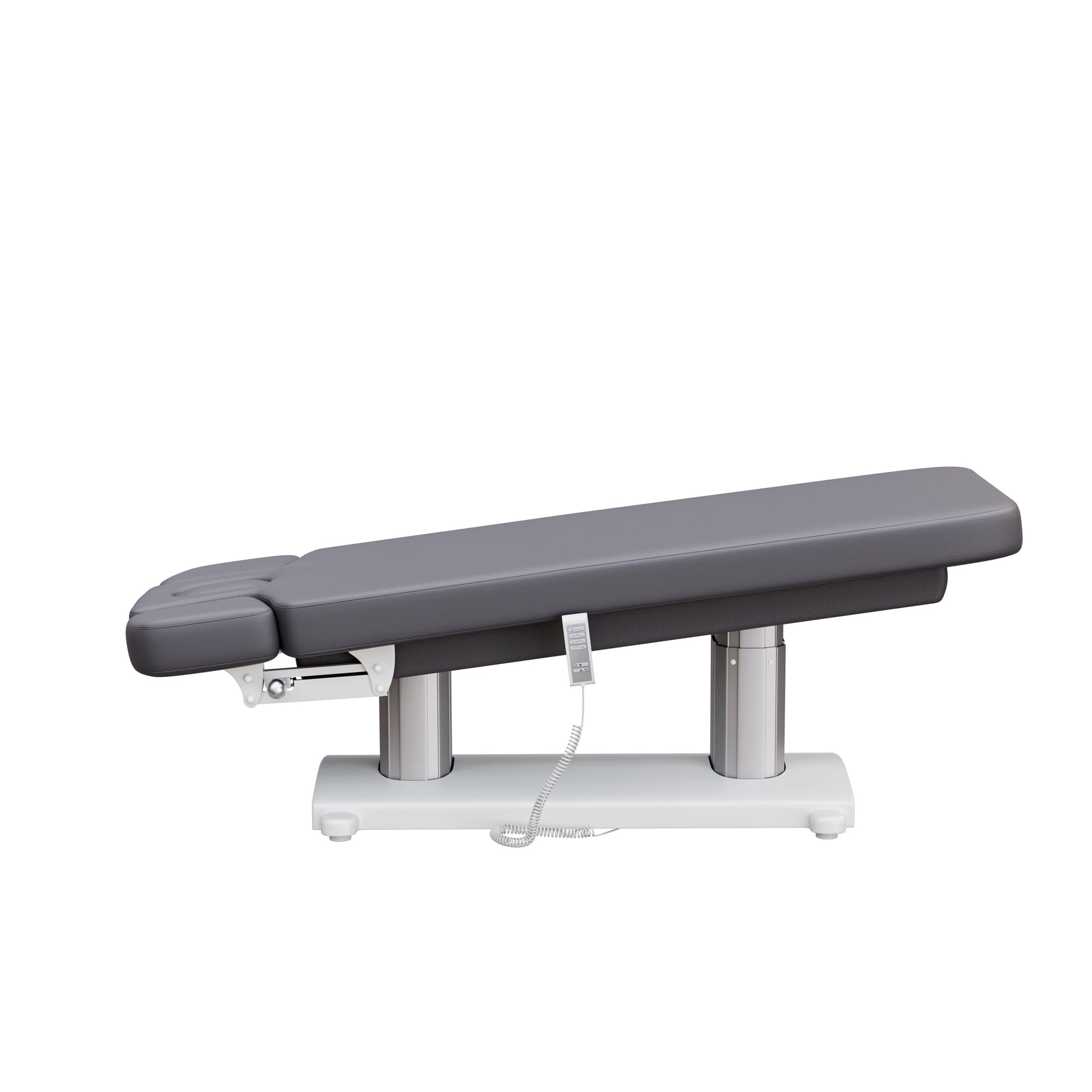 Spa Numa SOPHIE luxury 4 motor massage and facial table with extra-wide cushion, adjustable backrest and incline, removable head cushion with face hole, and massage armrests—perfect for premium spa and wellness treatments.