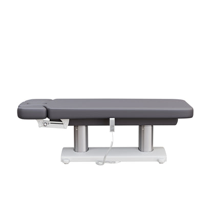 Spa Numa SOPHIE luxury 4 motor massage and facial table with extra-wide cushion, adjustable backrest and incline, removable head cushion with face hole, and massage armrests—perfect for premium spa and wellness treatments.