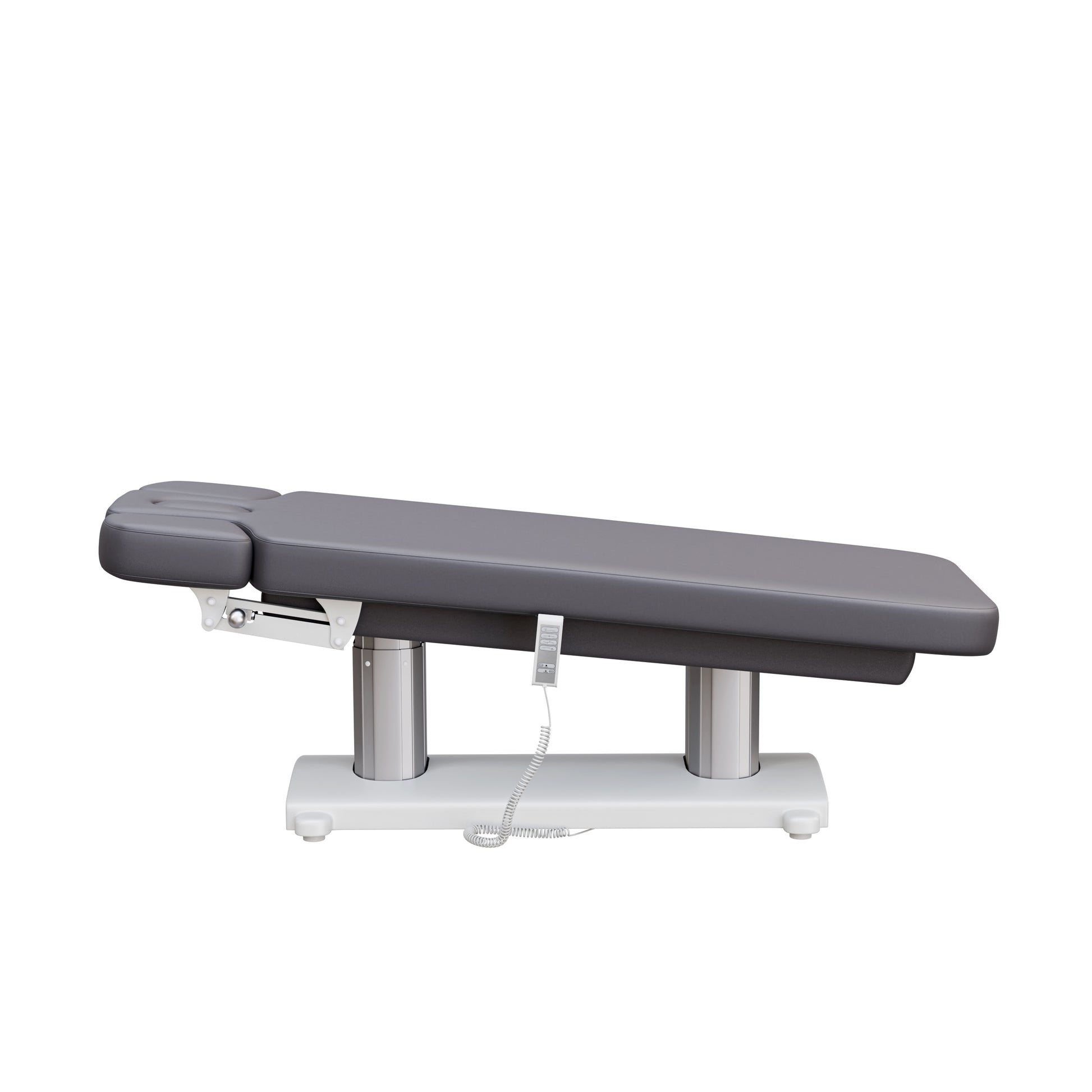 Spa Numa SOPHIE luxury 4 motor massage and facial table with extra-wide cushion, adjustable backrest and incline, removable head cushion with face hole, and massage armrests—perfect for premium spa and wellness treatments.
