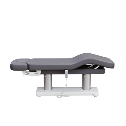 Spa Numa SOPHIE luxury 4 motor massage and facial table with extra-wide cushion, adjustable backrest and incline, removable head cushion with face hole, and massage armrests—perfect for premium spa and wellness treatments.