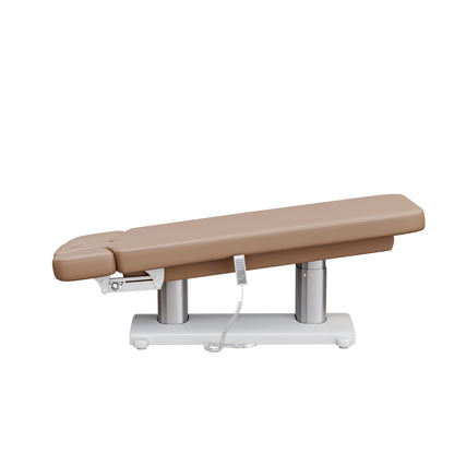 Spa Numa SOPHIE luxury 4 motor spa massage table with wide cushioned surface, adjustable height and incline, facial hole, and massage armrests—ideal for high-end spa, facial, and body treatments.