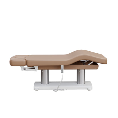 Spa Numa SOPHIE luxury 4 motor spa massage table with wide cushioned surface, adjustable height and incline, facial hole, and massage armrests—ideal for high-end spa, facial, and body treatments.
