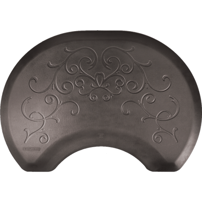 Estates Collection - Decorative 2.5' x 3.5' - 3/4'' Dye Washed Anti-Fatigue Mat - SS2535C75BSL