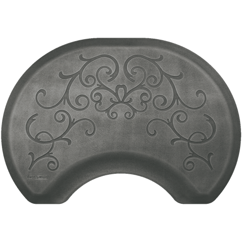 Estates Collection - Decorative 2.5' x 3.5' - 3/4'' Dye Washed Anti-Fatigue Mat - SS2535C75BSL