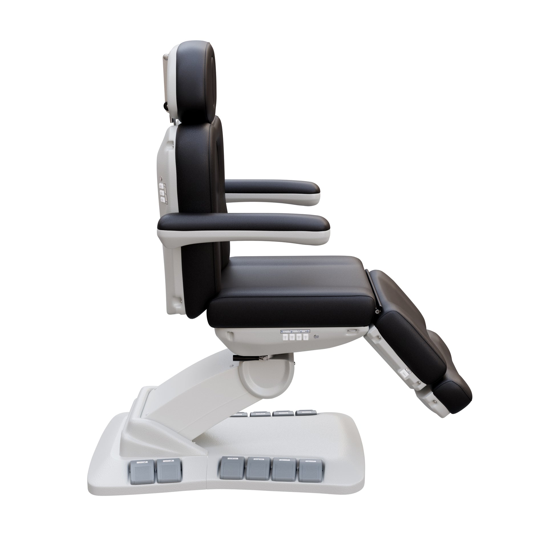 SPA NUMA Swivel Deluxe 4 Motor Electric Treatment Chair for esthetic procedures, medical exams, and fat-reduction treatments – fully adjustable with 120° rotation, vegan leather, facial hole, reversible armrests, and built-in foot pedal controls.